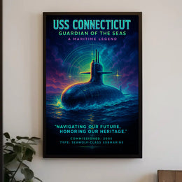 Uss Connecticut Guardian Of The Seas Poster PosterGoat