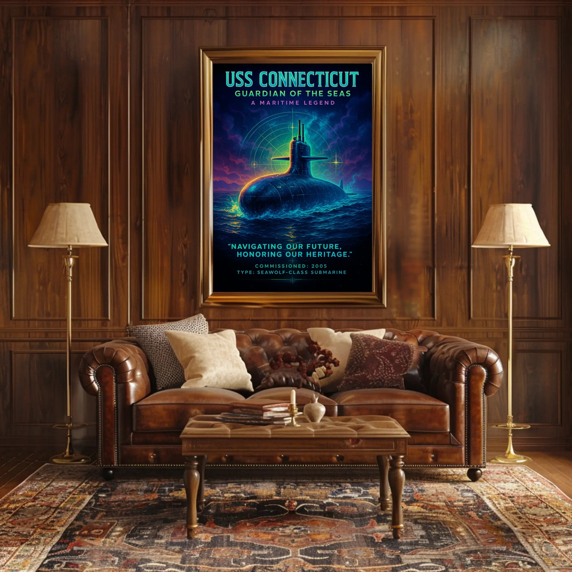 Uss Connecticut Guardian Of The Seas Poster PosterGoat