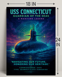Uss Connecticut Guardian Of The Seas Poster PosterGoat