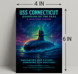 Uss Connecticut Guardian Of The Seas Poster PosterGoat