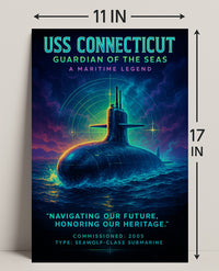 Uss Connecticut Guardian Of The Seas Poster PosterGoat
