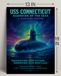 Uss Connecticut Guardian Of The Seas Poster PosterGoat