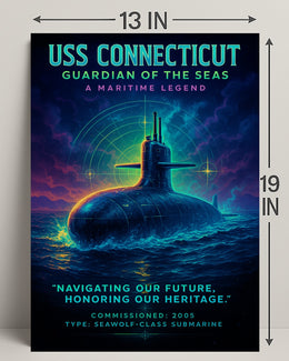 Uss Connecticut Guardian Of The Seas Poster PosterGoat