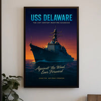 Uss Delaware The 21St Century Maritime Poster PosterGoat