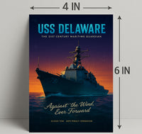 Uss Delaware The 21St Century Maritime Poster PosterGoat