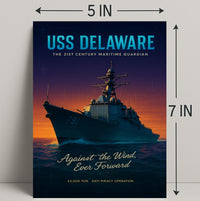 Uss Delaware The 21St Century Maritime Poster PosterGoat
