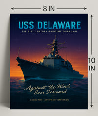 Uss Delaware The 21St Century Maritime Poster PosterGoat