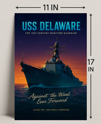 Uss Delaware The 21St Century Maritime Poster PosterGoat