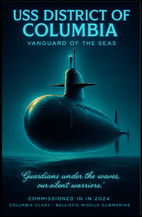 Uss District Of Columbia Vanguard Of Poster PosterGoat