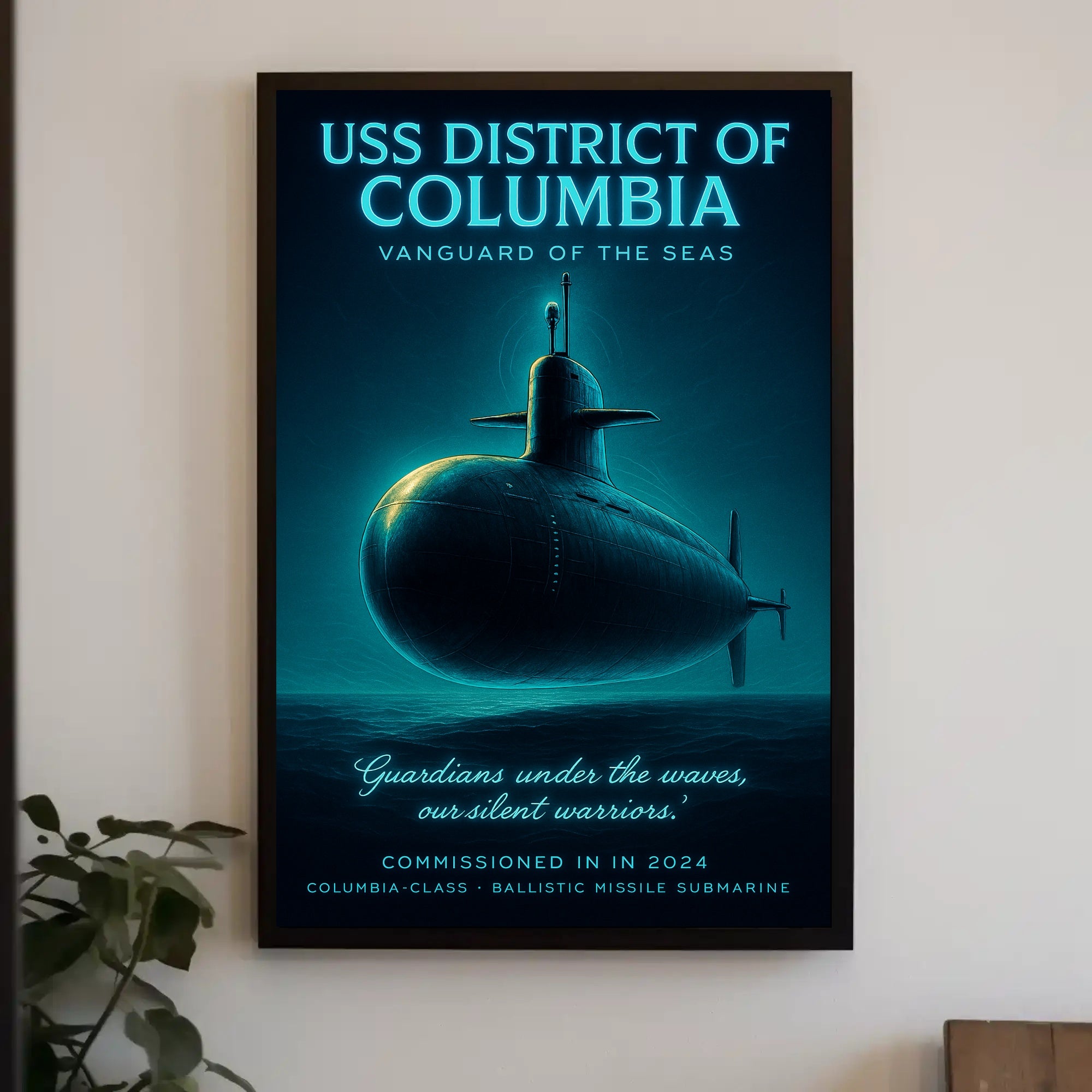 Uss District Of Columbia Vanguard Of Poster PosterGoat