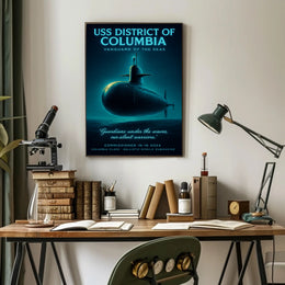 Uss District Of Columbia Vanguard Of Poster PosterGoat