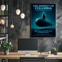 Uss District Of Columbia Vanguard Of Poster PosterGoat