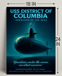 Uss District Of Columbia Vanguard Of Poster PosterGoat