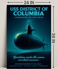 Uss District Of Columbia Vanguard Of Poster PosterGoat