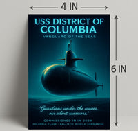 Uss District Of Columbia Vanguard Of Poster PosterGoat