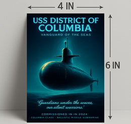 Uss District Of Columbia Vanguard Of Poster PosterGoat