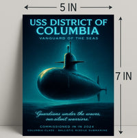 Uss District Of Columbia Vanguard Of Poster PosterGoat