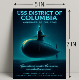 Uss District Of Columbia Vanguard Of Poster PosterGoat