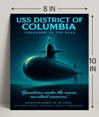 Uss District Of Columbia Vanguard Of Poster PosterGoat