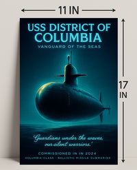 Uss District Of Columbia Vanguard Of Poster PosterGoat