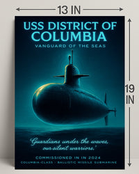 Uss District Of Columbia Vanguard Of Poster PosterGoat