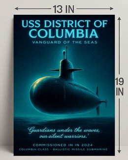 Uss District Of Columbia Vanguard Of Poster PosterGoat