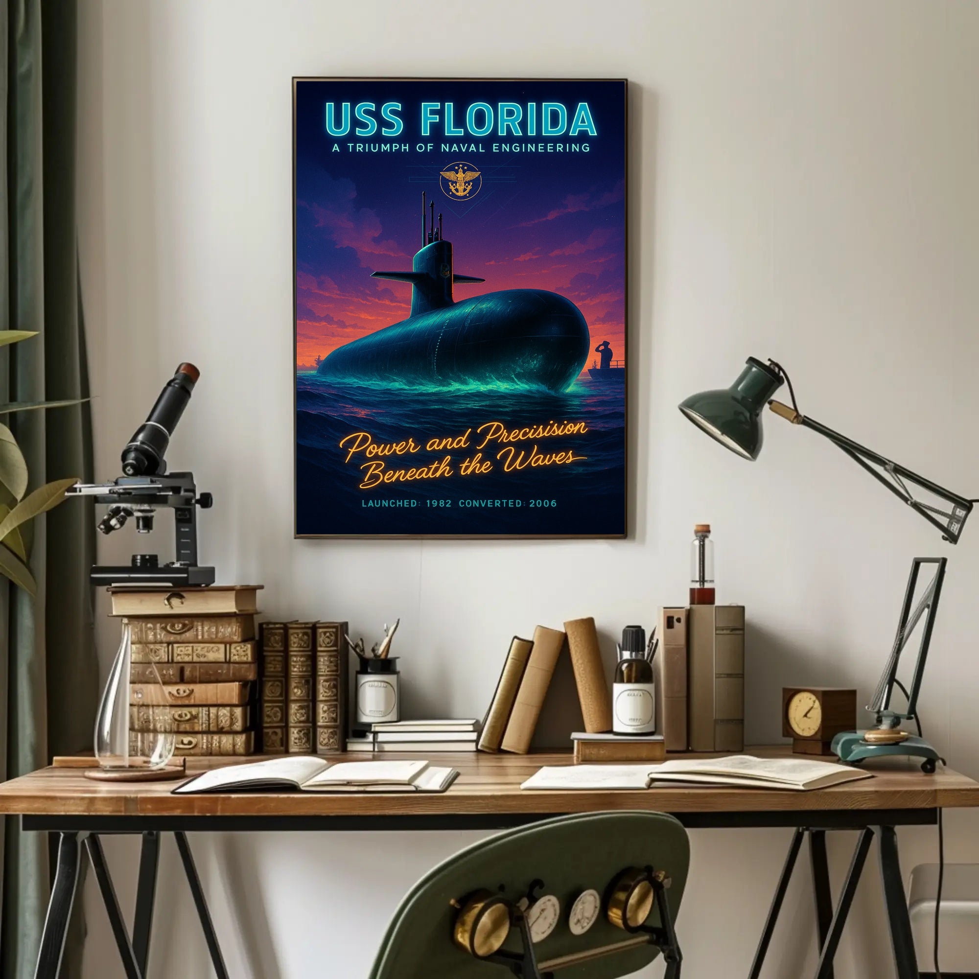 Uss Florida A Triumph Of Naval Poster PosterGoat