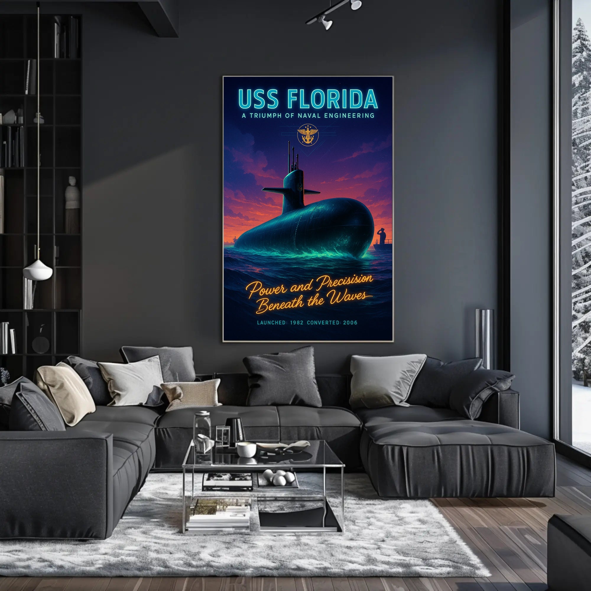 Uss Florida A Triumph Of Naval Poster PosterGoat