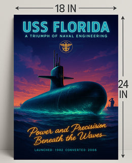 Uss Florida A Triumph Of Naval Poster PosterGoat