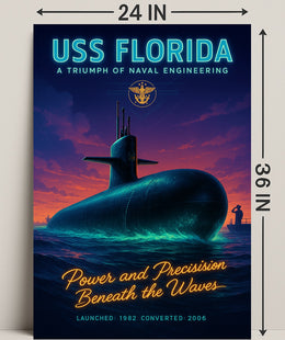 Uss Florida A Triumph Of Naval Poster PosterGoat