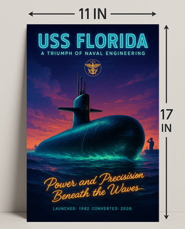 Uss Florida A Triumph Of Naval Poster PosterGoat