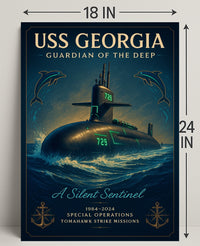 Uss Georgia Guardian Of The Deep Poster PosterGoat