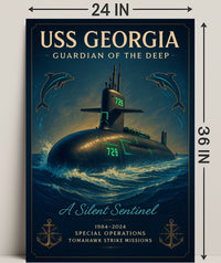 Uss Georgia Guardian Of The Deep Poster PosterGoat