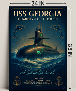 Uss Georgia Guardian Of The Deep Poster PosterGoat