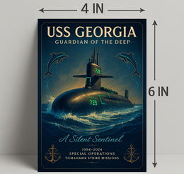 Uss Georgia Guardian Of The Deep Poster PosterGoat