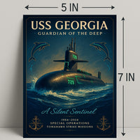 Uss Georgia Guardian Of The Deep Poster PosterGoat