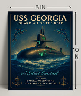 Uss Georgia Guardian Of The Deep Poster PosterGoat