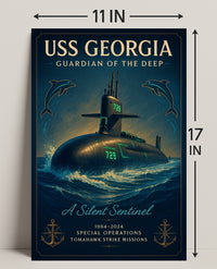 Uss Georgia Guardian Of The Deep Poster PosterGoat