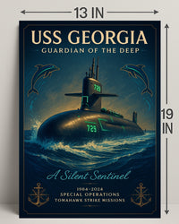 Uss Georgia Guardian Of The Deep Poster PosterGoat