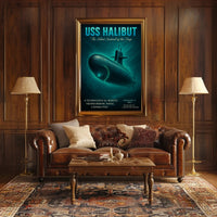 Uss Halibut The Silent Sentinel Poster PosterGoat