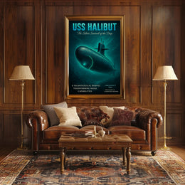 Uss Halibut The Silent Sentinel Poster PosterGoat