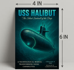 Uss Halibut The Silent Sentinel Poster PosterGoat