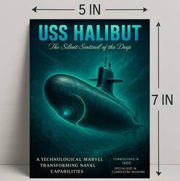 Uss Halibut The Silent Sentinel Poster PosterGoat