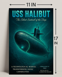 Uss Halibut The Silent Sentinel Poster PosterGoat