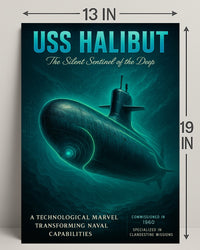 Uss Halibut The Silent Sentinel Poster PosterGoat