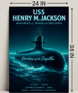Uss Henry M. Jackson Guardian Of The Poster PosterGoat