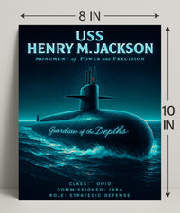 Uss Henry M. Jackson Guardian Of The Poster PosterGoat
