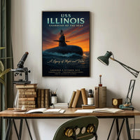 Uss Illinois Guardian Of The Seas Poster PosterGoat
