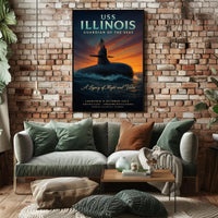 Uss Illinois Guardian Of The Seas Poster PosterGoat