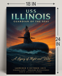 Uss Illinois Guardian Of The Seas Poster PosterGoat